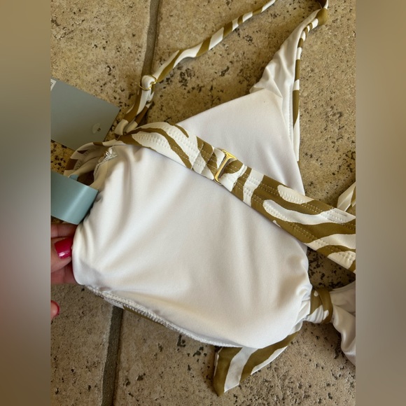 ANTONIO Melani Poolside Tie Front Bralette Swim Top size XL NWT - Picture 5 of 8